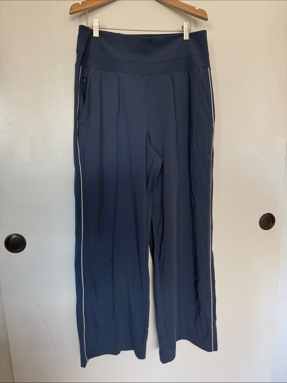 ATHLETA Venice High Rise Track Stripe Wide Leg Pant